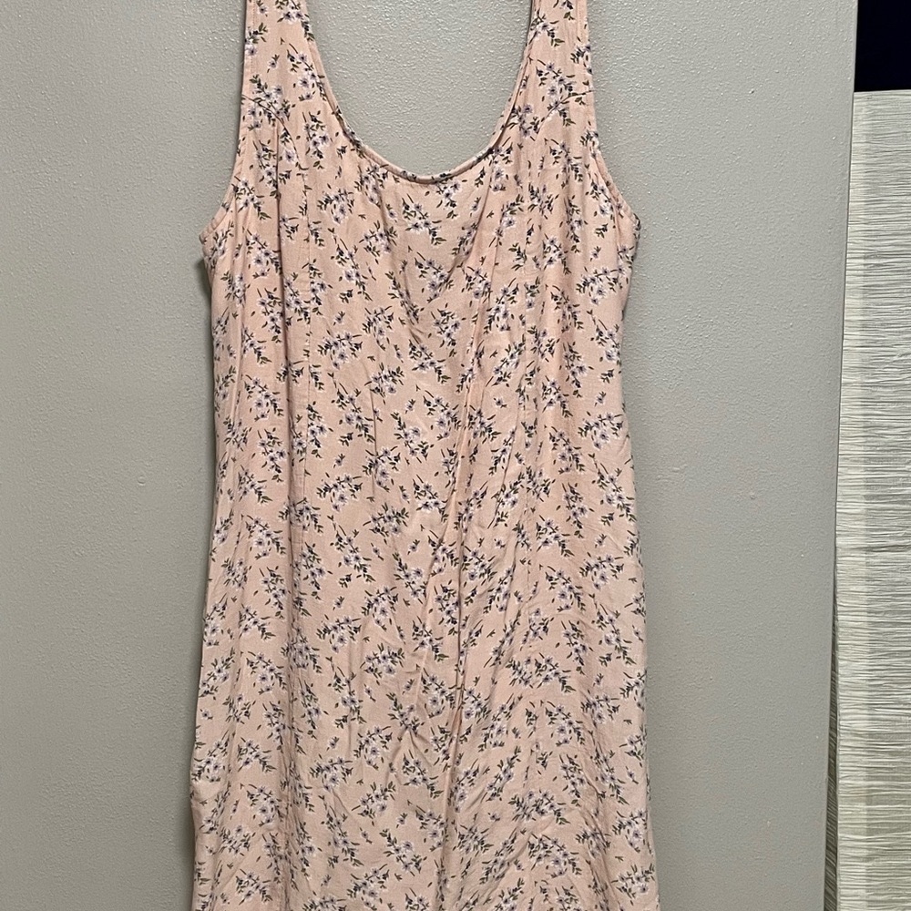 American Eagle Pink Floral Dress size large - Picture 5 of 15